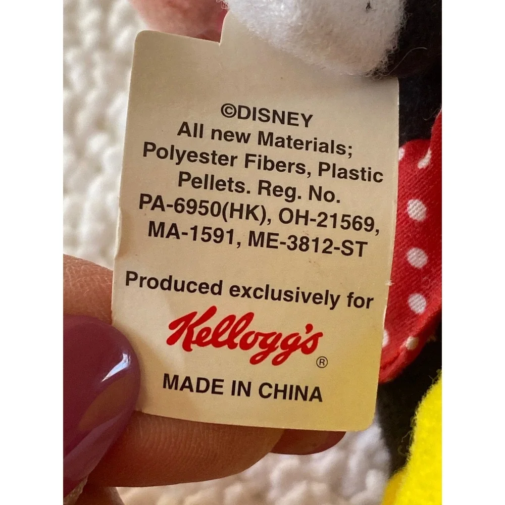 Walt‎ Disney World Minnie Mouse Mini Bean Plush Kellogg's Exclusive